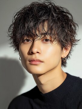 エッジ ヘア メイク(edge hair +make) メンズ/フェザーパーマ/ダウンパーマ/ニュアンスパーマ/流山