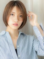 カバーヘア イヴ 戸頭店(COVER HAIR EVE)&nbsp;モカブラウンブリーチなしナチュラルショート320Z戸頭30代40代