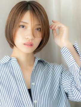 カバーヘア イヴ 戸頭店(COVER HAIR EVE) モカブラウンブリーチなしナチュラルショート320Z戸頭30代40代