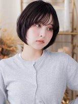カバーヘア ブリス 北浦和(COVER HAIR bliss)&nbsp;顔周りカットダークグレージュ前下がりボブレイヤー30代北浦和a