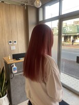 テーラヘアー 北越谷店(TELA HAIR)&nbsp;ピンクカラーで鮮やかに
