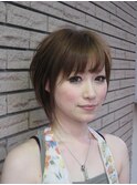 大人ショートで涼しげに☆