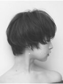 無造作マッシュショート.モノクロ【プランツヘアー村田裕治】