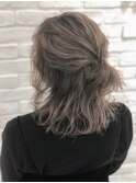 簡単ハーフアップ