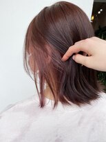 サロンドミルク 溝の口店(salon de MiLK) インナーカラー チェリーピンク