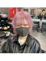 インク 渋谷(INK.)&nbsp;ウルフカット×ピンクパープル