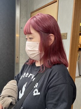 ミー(mii) 【mii】ブリーチ/ピンクレッドカラー