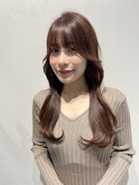 ロンド ストラーダ 心斎橋(Lond strada)&nbsp;韓国前髪顔周りロング×デザインカラー[心斎橋/髪質改善]