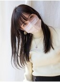 【白川】20代30代40代ぱっつん前髪プラチナグレージュ23.1.31