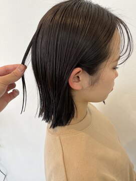 ロア ファーストクラス(LORE.first class) 切りっぱなしボブ◎グレージュ♪