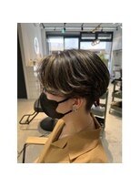 グラスバイネオリーブ 大倉山駅前店(grace by neolive)&nbsp;MEN'SHAIR/アップバング/ハイライト/束感ショート/波巻き