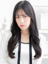 モッズヘア 上尾西口店(mod's hair) パープルブラック無造作波巻きレイヤーロングa上尾20代30代40代