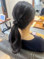 マリアバイアフロート(Maria by AFLOAT)&nbsp;【山田】大きめカールローポニー　結婚式ヘア