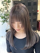 ヲタク(wotaku.)&nbsp;グレージュ透明感カラーブリーチなしアッシュブラウンレイヤー