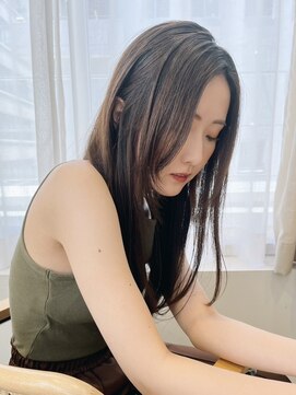 ノイ(noi) 顔周りレイヤーカットくびれヘアミルクティーベージュカラー