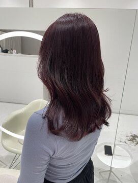 ハイブ 金沢(Hive) レイヤーカットピンクブラウンピンクパープルストレート