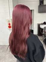 リア(riah) ケアブリーチ/透明感カラー/ピンクベージュ/セミロング