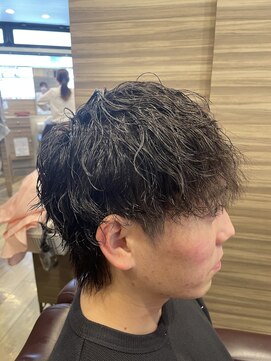 銀座マツナガ 神田店 マッシュウルフツイスパワイルド波巻き学割U24