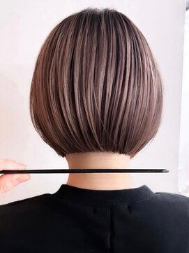 ゴカン バイ ジル ブラン 名古屋(Gokan by JIL BLAN) ハイライトバレイヤージュダブルカラーショートカット 30代40代