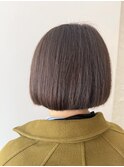 ボブ/マッシュ/ショートボブ/くすみベージュ＠30代40代50代