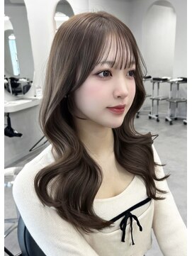 リッカ(LICCA) 【RINA】シースルーバング×ダブルカラーで作るオリーブベージュ