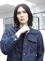 ◯メンズ マッシュ ロング ニュアンスパーマ メンズボブ ウルフ