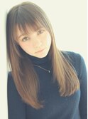 マチルダボブピンクベージュインナーグレージュハイライト大人