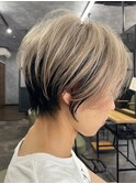 ショート×アンブレラホワイトベージュ