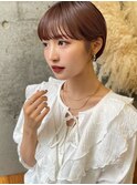 熊本 丸みショート 艶髪 ブラウンカラー 髪質改善 Arisa.