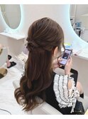 ハーフアップ/北新地ヘアセット