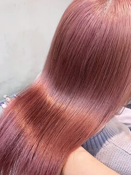 インク サカエ(inq sakae) ブリーチ2回/ピンクベージュ/ストレート