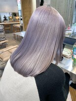 サンク 原宿 表参道(cinq) ラベンダーグレージュミディアムウルフラベンダーベージュカラー