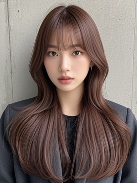 レイヤーカット H 大阪梅田 女性専用サロン 韓国レイヤーカット  ミディアム成人式髮型シルバーアッシュ髪型ショート40代髪型