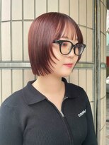 リフトバイマグ 松本駅前店(lift by mag)&nbsp;30代40代ナチュラルブリーチなしピンクブラウン切りっぱなし