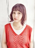 【町田】ピンクボブ×明るめカラー/立体感シルエットが可愛い