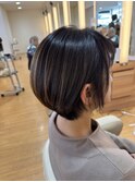 ハイライトショートボブ