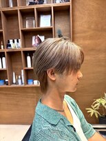 アトラクト バイ ラック 津田沼(Attract by LUCK)&nbsp;ホワイトベージュ/津田沼/メンズパーマ/メンズ/ブリーチ