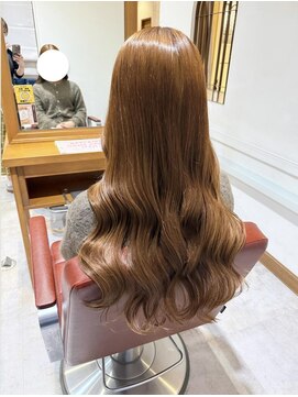 ルシュカイチマルニ(Rasca102) Rasca◇ブラウンベージュ　ブリーチ無しカラー　ロング