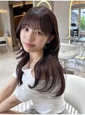 オリーブグレー/ブリーチなし/マロンベージュ/黒髪/小顔/横浜