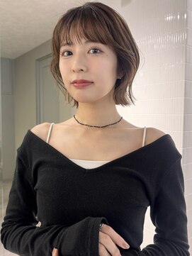 ベイルーム(BAYROOM by HONEY omotesando) くびれボブ/顔周りレイヤー/ミルクティーブラウン