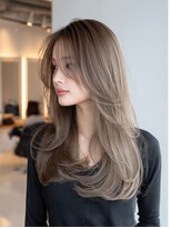 ダル 渋谷/表参道(DAL.)&nbsp;バタフライレイヤーロングレイヤーハイトーングレージュブリーチ