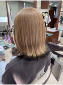 デザインブリーチ【ミルクティベージュ+エンドカラーブラック】
