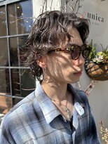 ユニカバイベル 御殿山店(unica by Belle) ラフなシャドウパーマ