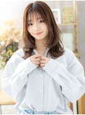 ミルクグレージュブリーチなし韓国巻きレイヤーカットc8大宮20代