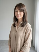 コーン(cone)&nbsp;顔まわり艶ストレートセミディ