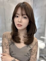 リアン 本厚木(LIAN) レイヤーカットハッシュカットミディアムレイヤー顔周りカット