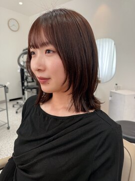オン キャナルシティ博多前店(on) 【晴音】くびれミディアム/顔周りレイヤー/20代