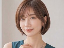 【白髪ぼかしx大人上品ボブ】ボブにツヤと透明感をプラス。きちんと魅せる、大人の上質カラー