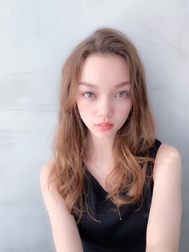 オースティン 門前仲町(AUSTIN) 前髪かき上げイメチェンイヤリングカラーラベンダーカラーくびれ