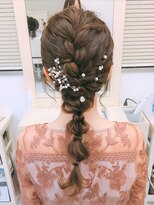 リサ 恵比寿(risa.)&nbsp;編み込みと玉ねぎアレンジ編み下ろし